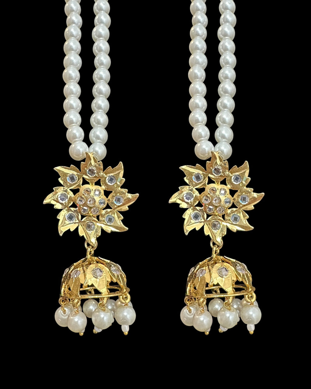 c562 sifat jadavi lacha in green  beads (READY TO SHIP  )