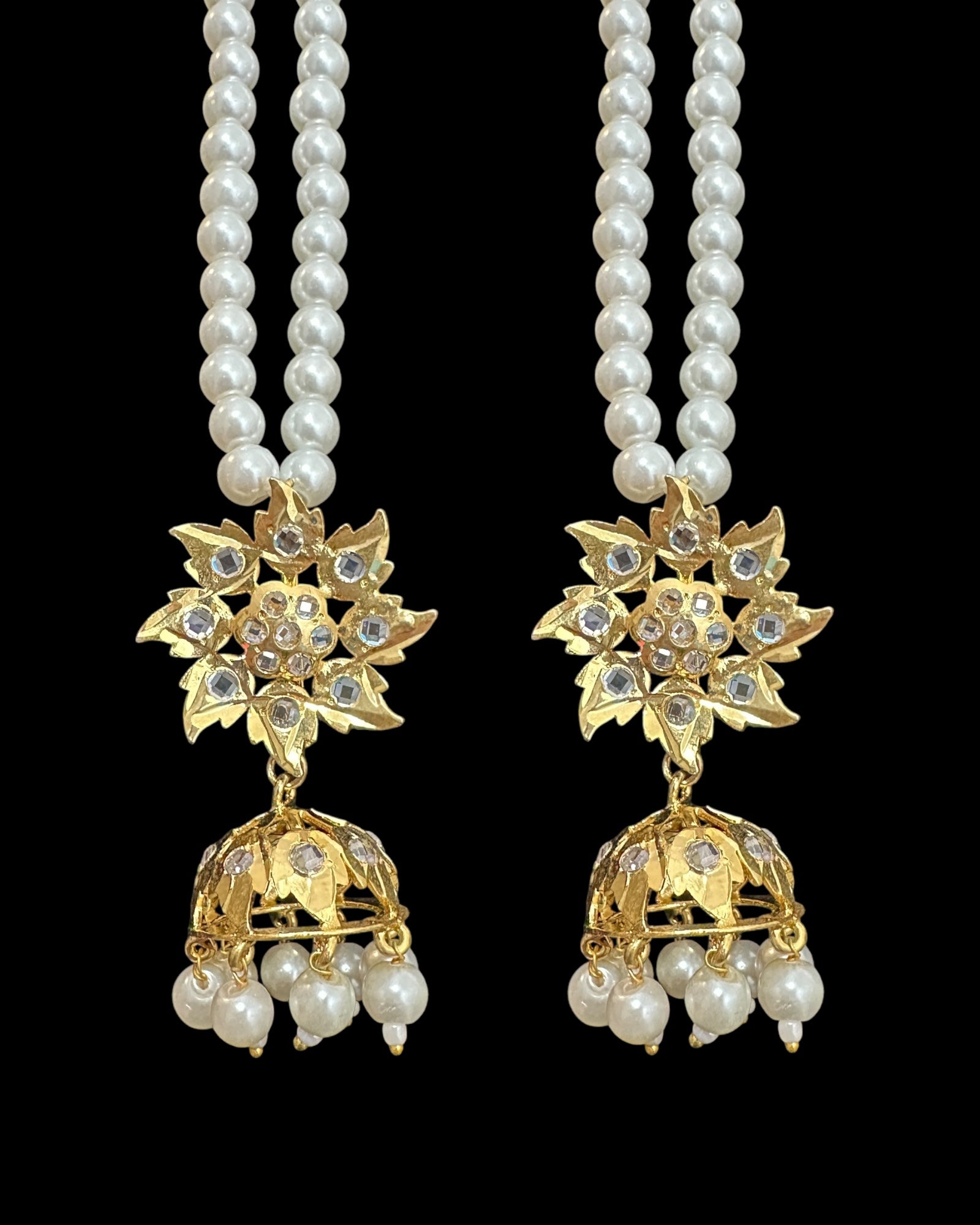 c562 sifat jadavi lacha in green  beads (READY TO SHIP  )