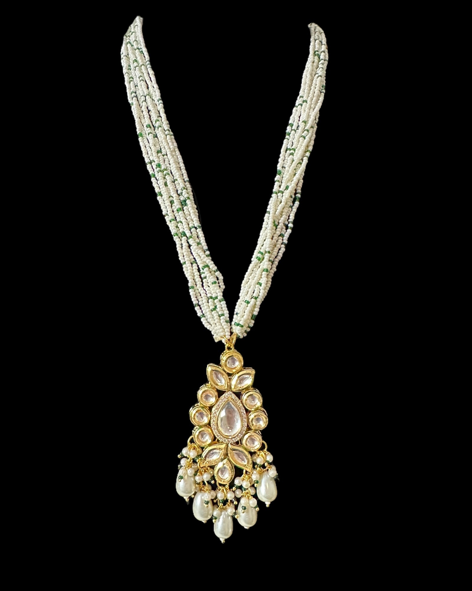 PS551 High quality kundan and pearl pendant set ( READY TO SHIP )