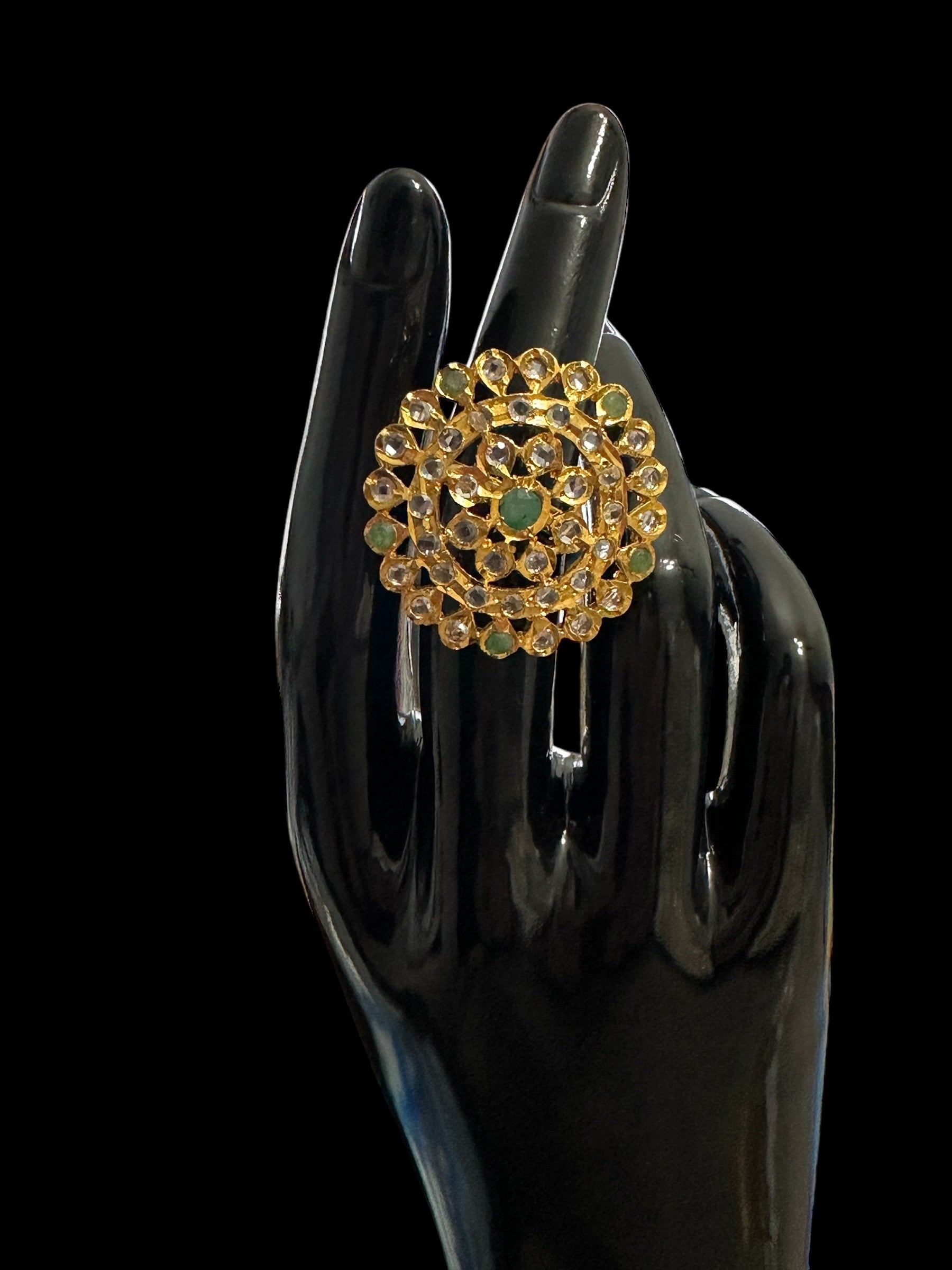 DJR5 Nia emerald   ring ( READY TO SHIP)