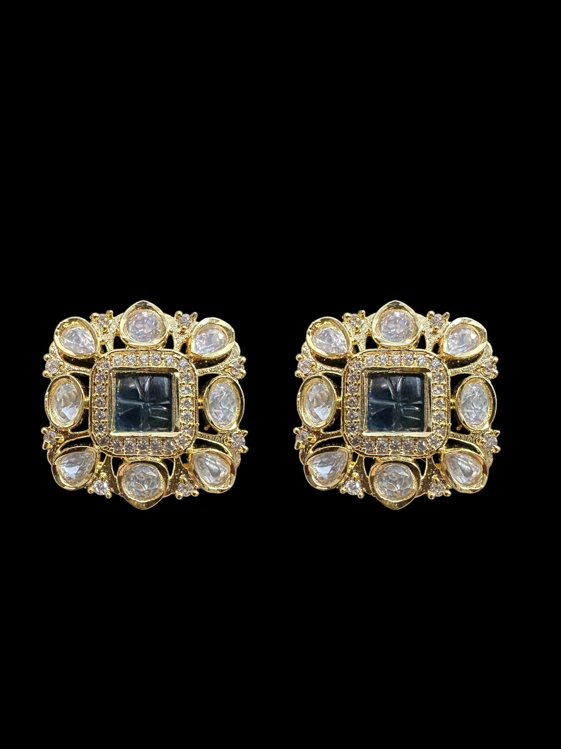 ET524  Gold plated polki tops ( READY TO SHIP)