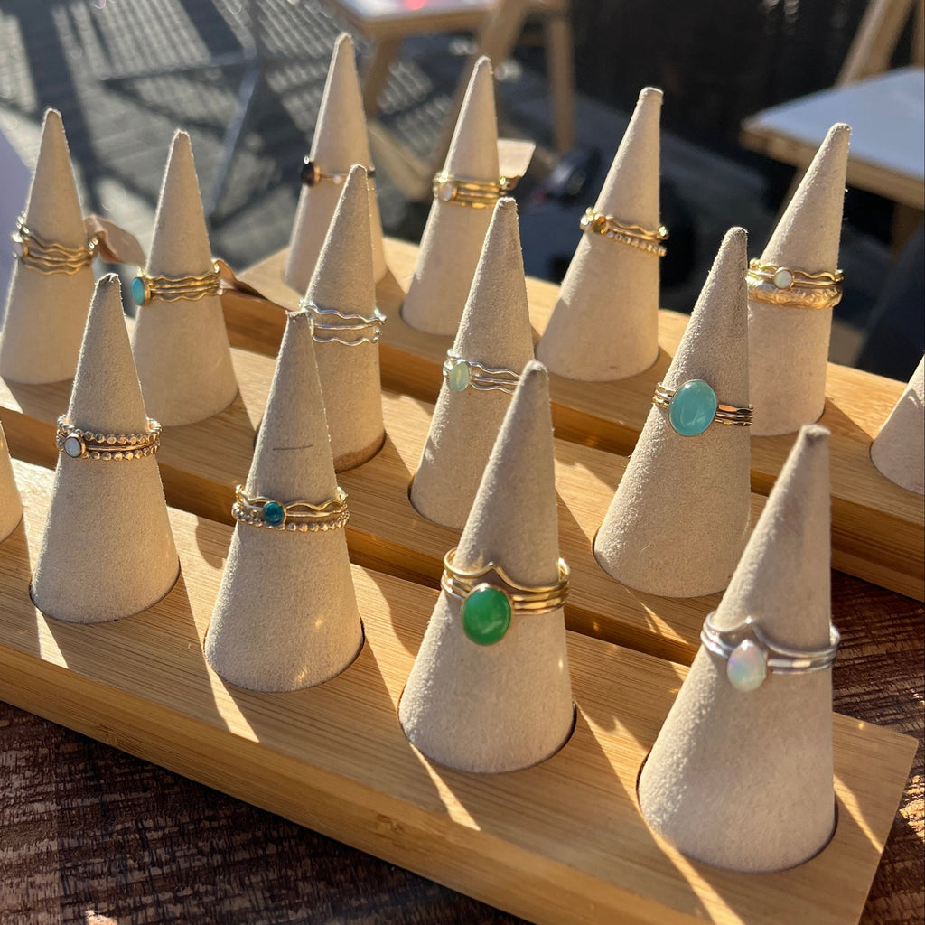 AQUA CHALCEDONY OLA RING