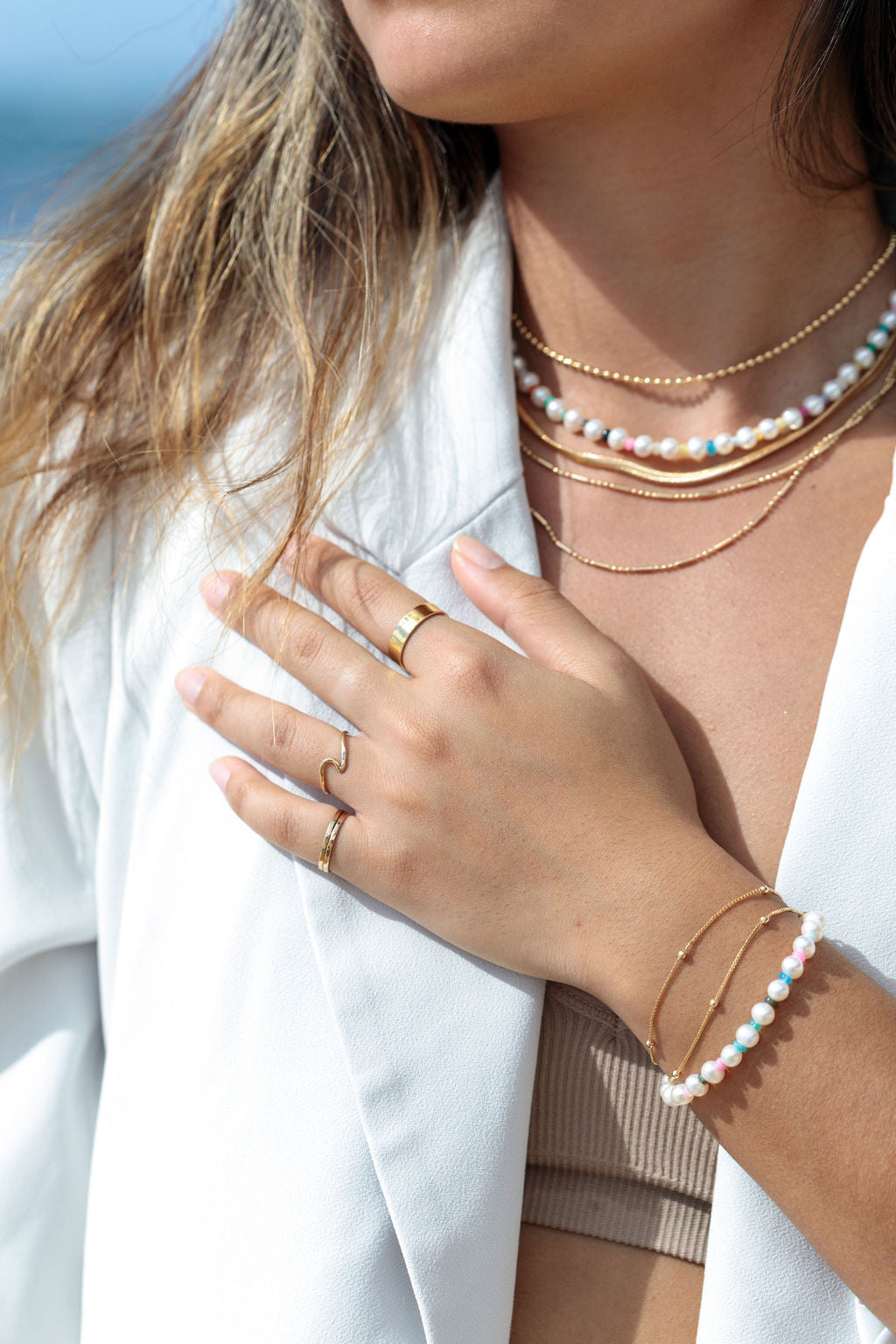 Delicate Satellite Box Chain Bracelet - Meilani