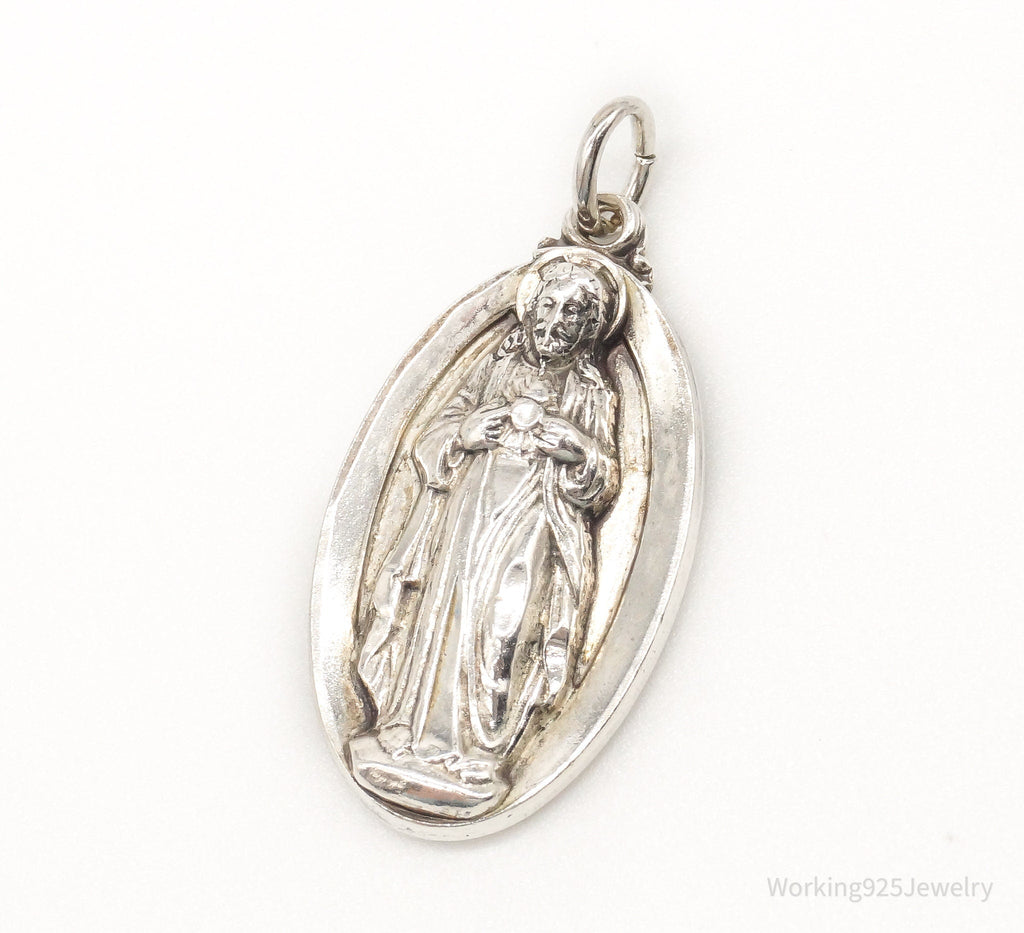 Antique Hayward Jesus Sterling Silver Pendant