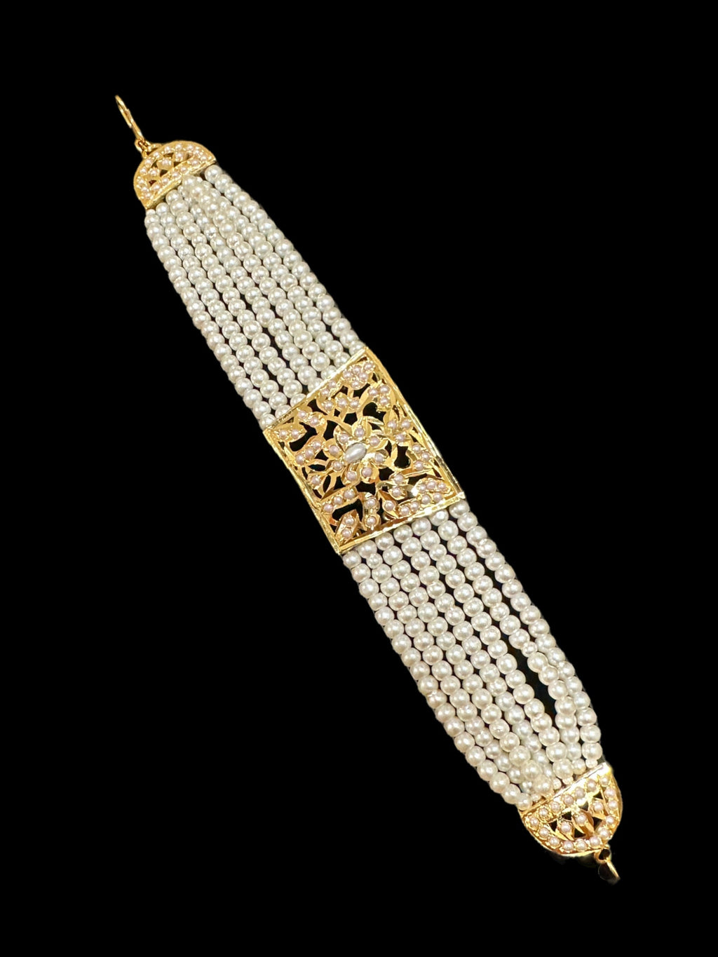 B166 pearl jadau bracelet ( READY TO SHIP )