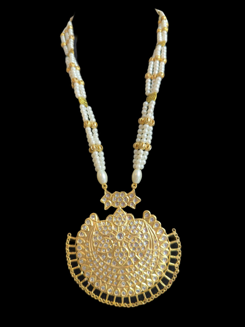 BR475 kundan Rani haar bridal set ( READY TO SHIP )