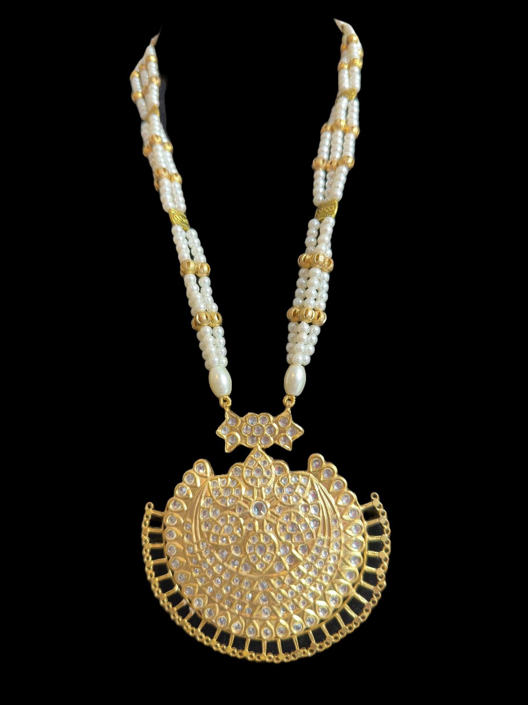 BR475 kundan Rani haar bridal set ( READY TO SHIP )