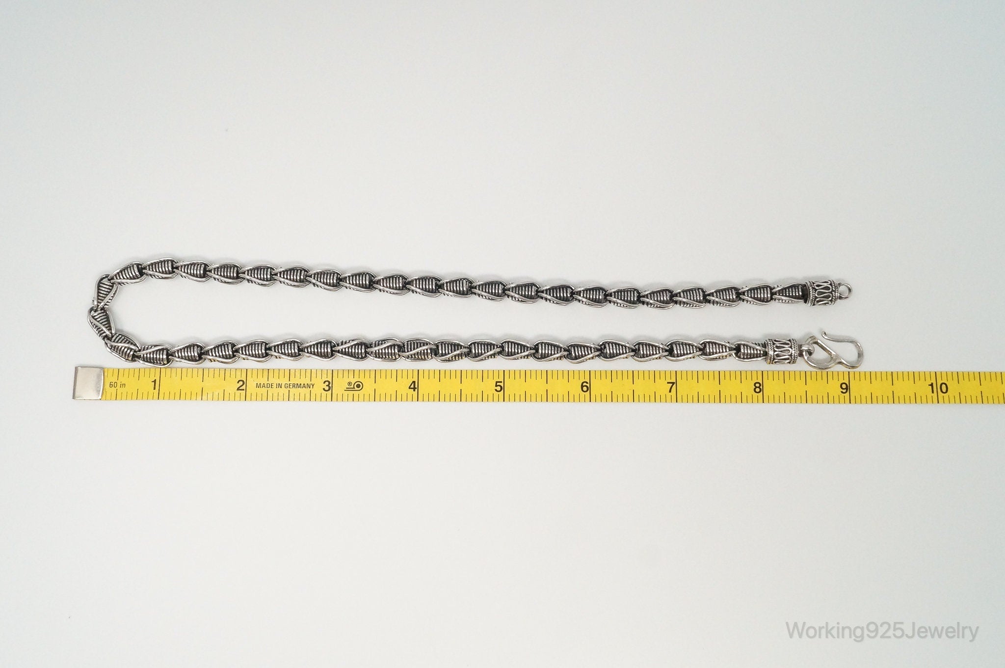 Designer BA Suarti Link Sterling Silver Chain Necklace