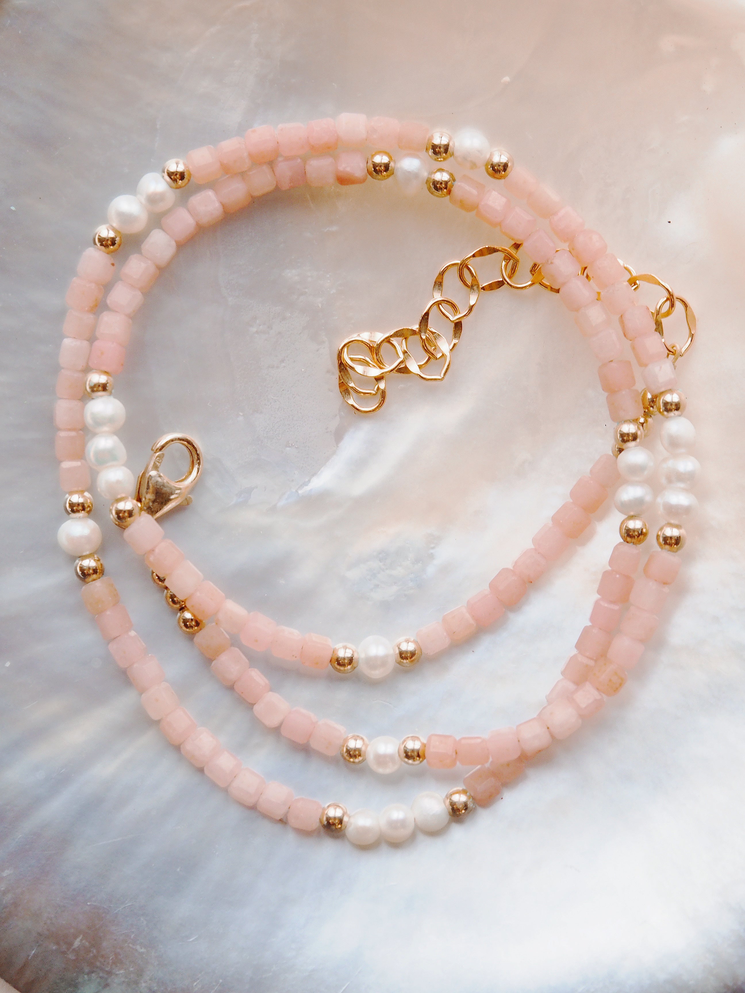 Gemstone and Pearl Necklace - Ke'ala