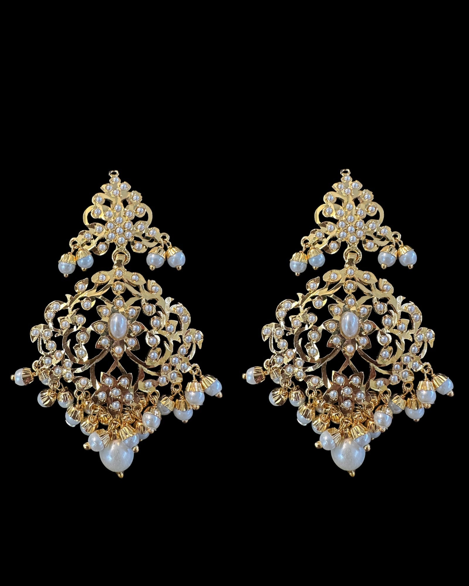 C243 Gold plated jadau choker in pearls ( READY TO SHIP )