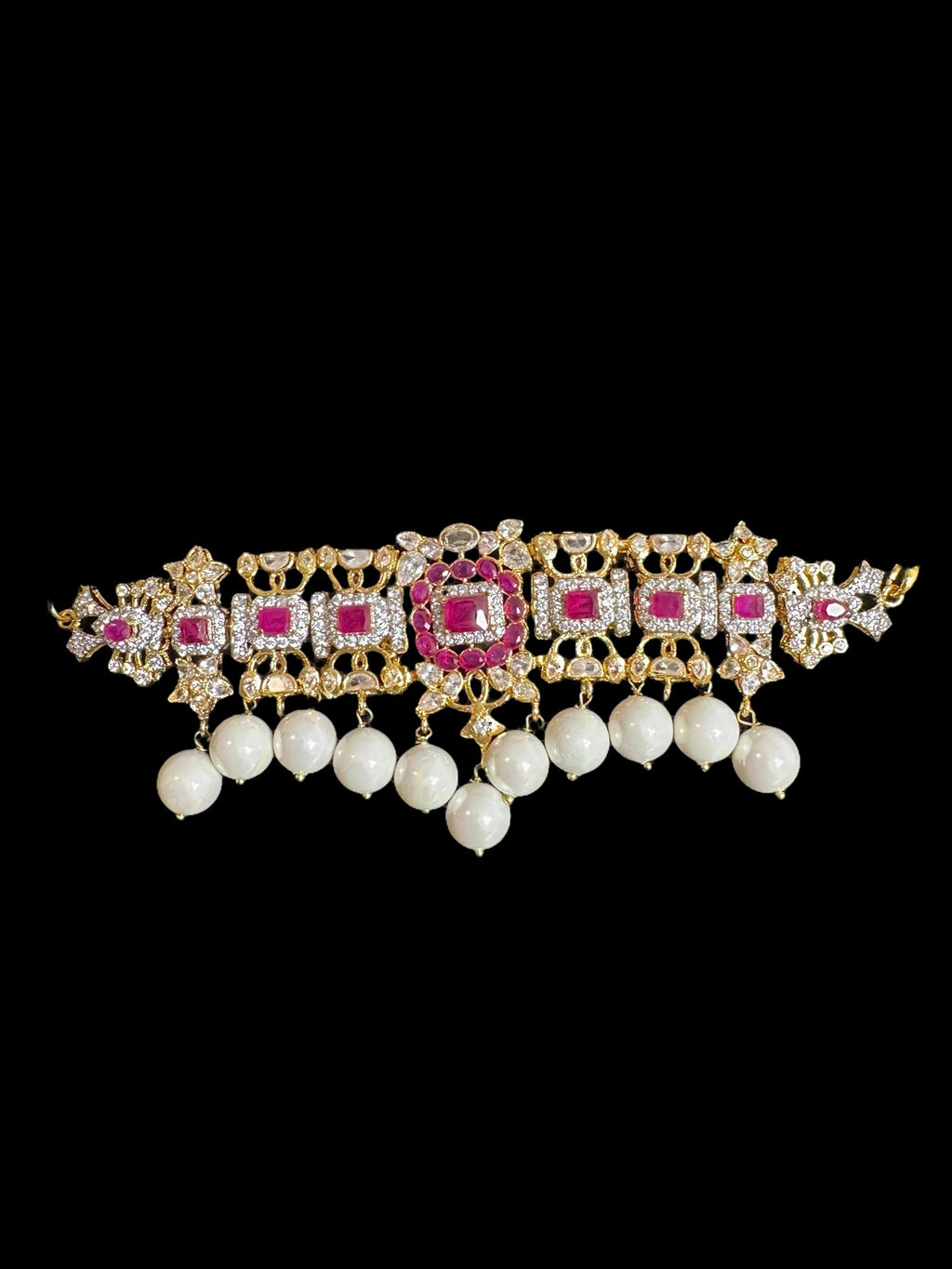 C519 Mehera ruby choker set  ( READY TO SHIP )