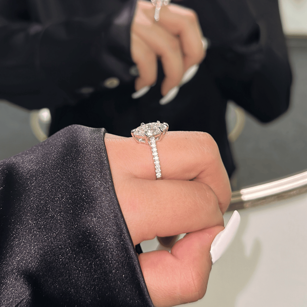 3.0ct Moissanite Diamond Engagement Ring