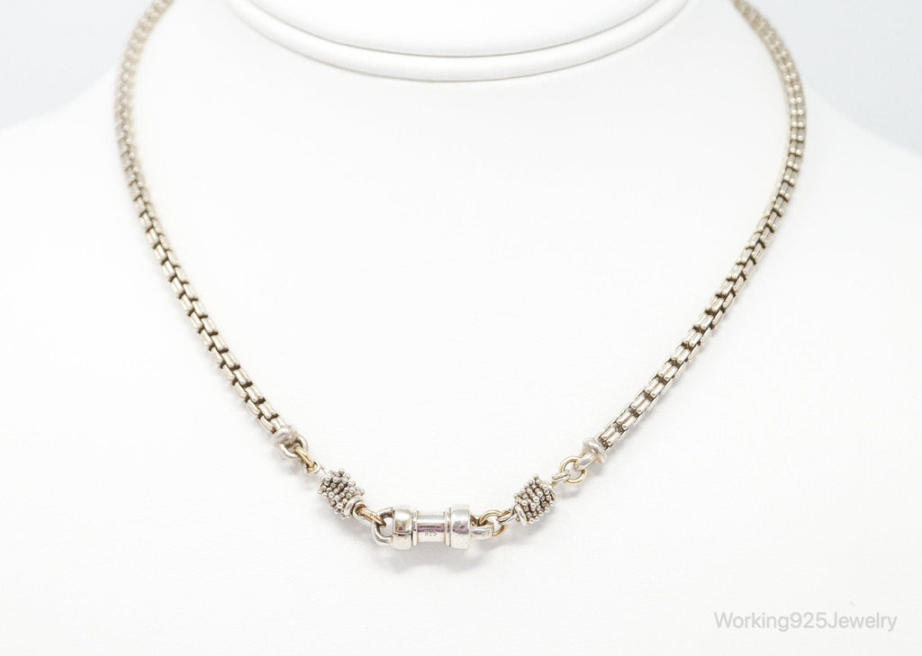 Designer Michael Dawkins 14K Gold Granulated Sterling Silver Necklace