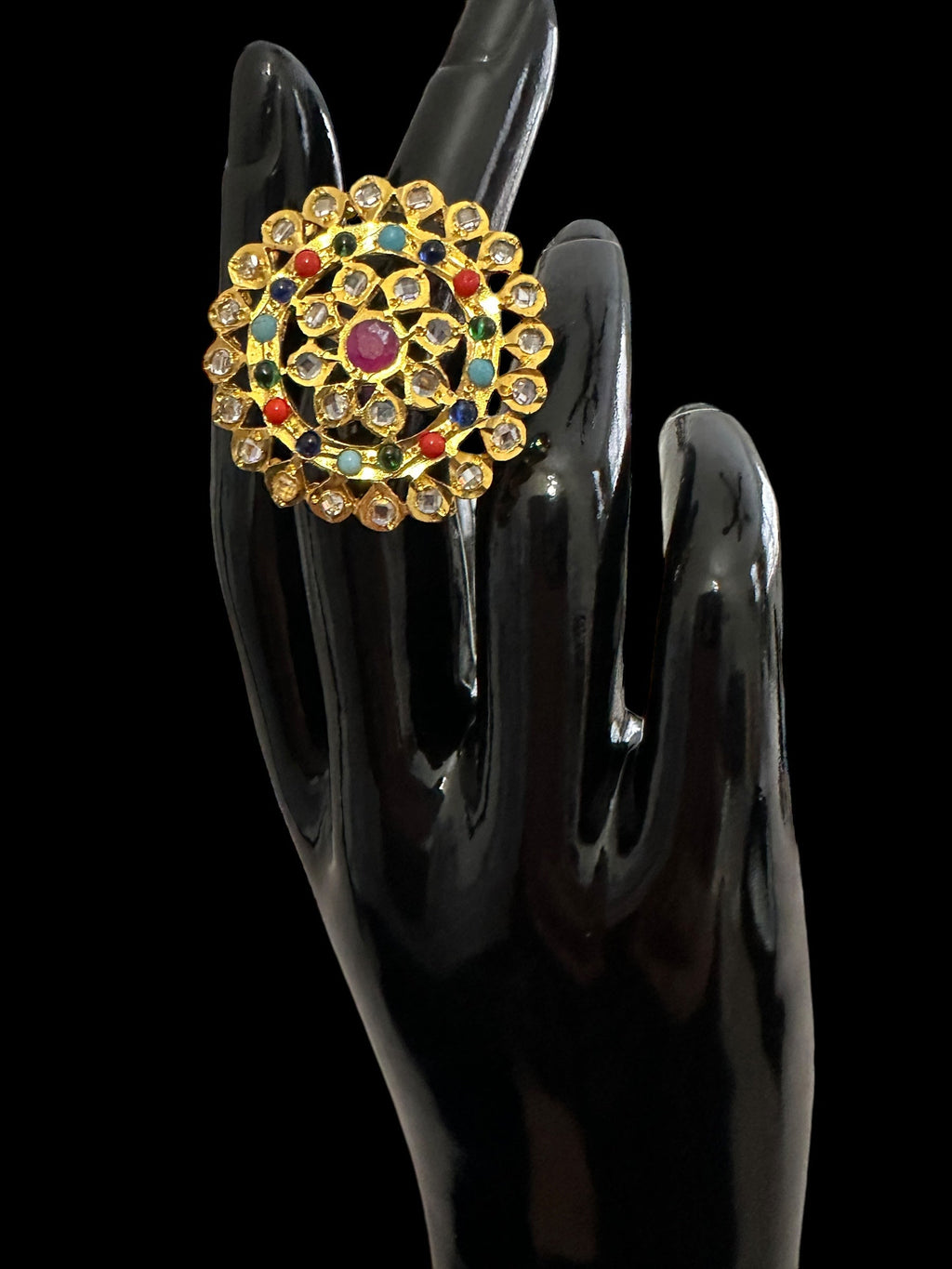 DJR3 Nia navratan    ring ( READY TO SHIP)