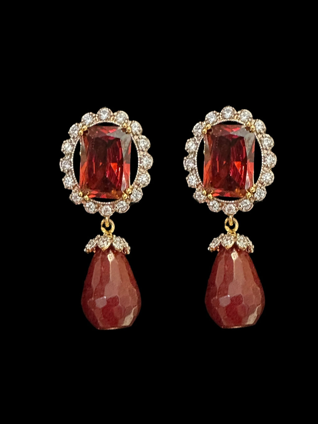 BR504 Arzoo garnet choker set   ( READY TO SHIP )