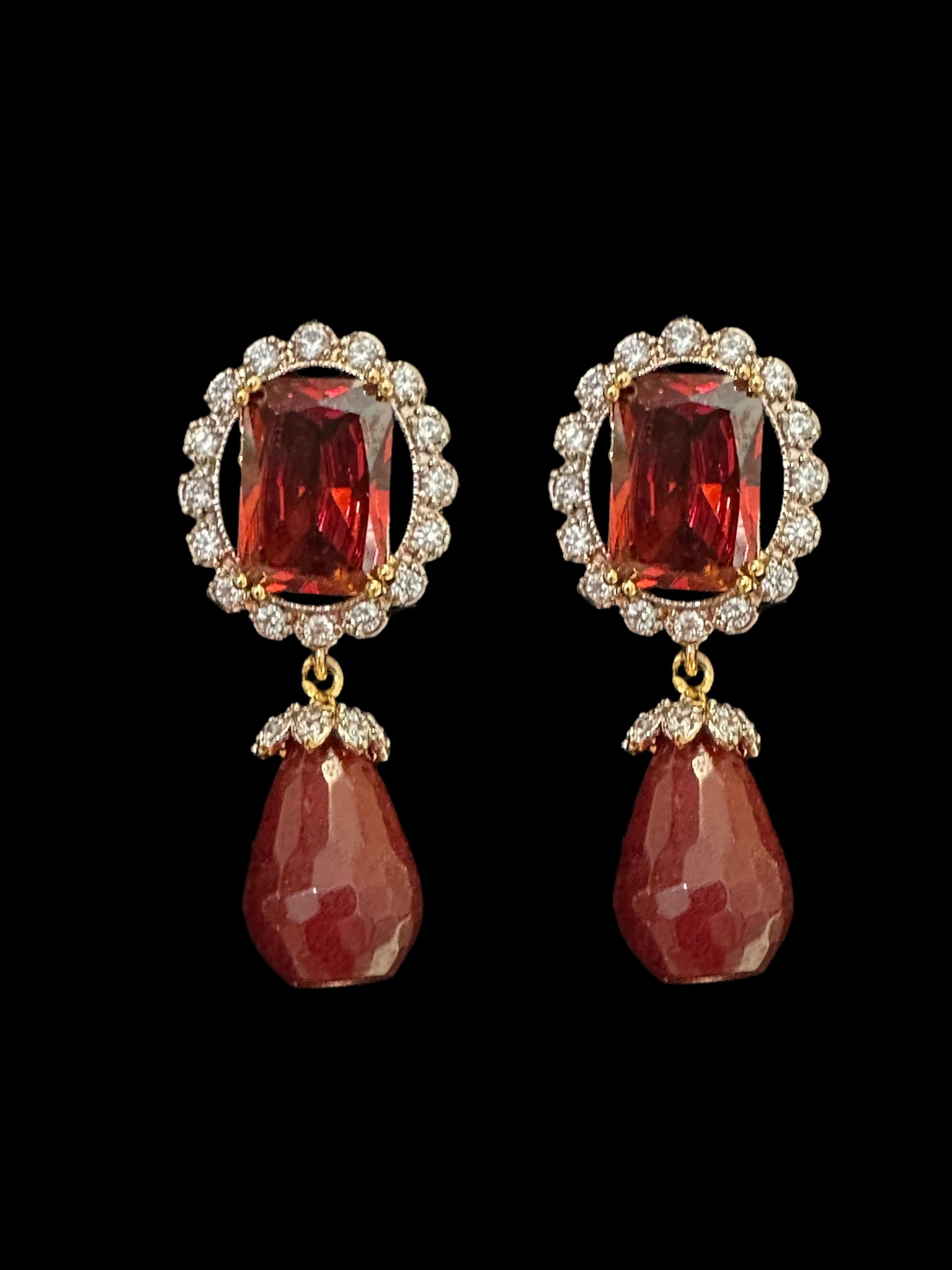 BR504 Arzoo garnet choker set   ( READY TO SHIP )