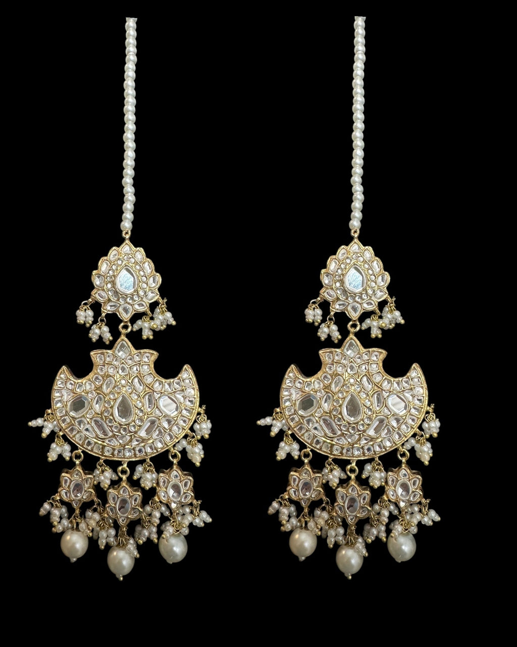 DER781  Manara kundan earrings ( READY TO SHIP )