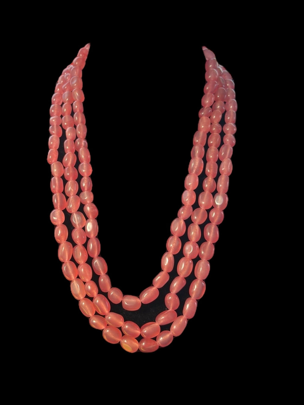 Quartz beads mala in three layers ( READY TO SHIP )