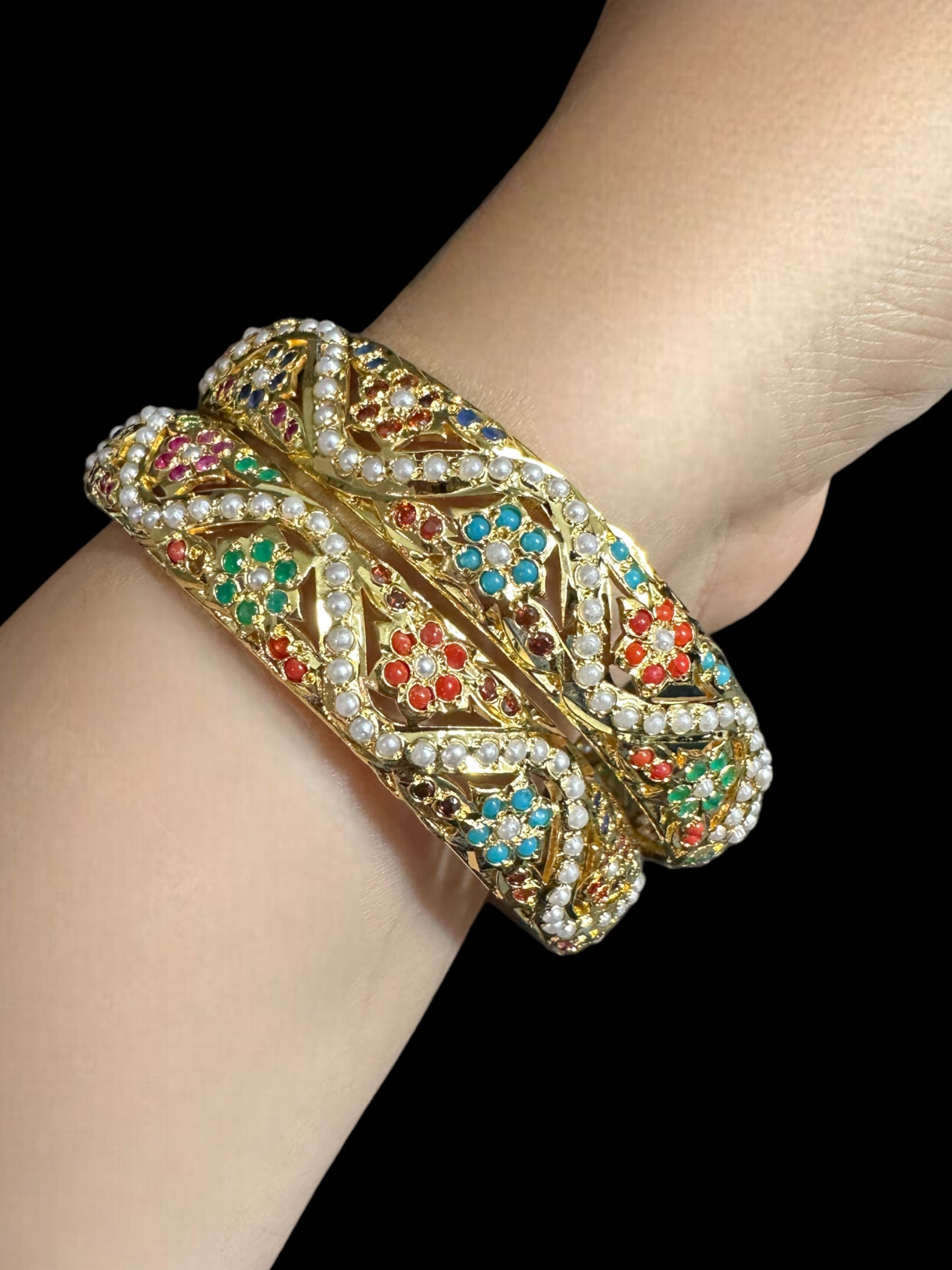 B303 Navratan bangle ( READY TO SHIP )
