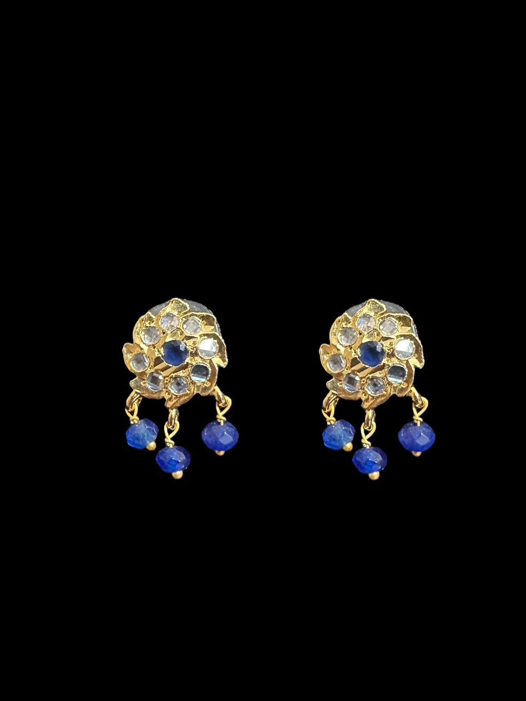 PS499 Sara pendant and earrings set -blue  ( READY TO SHIP )