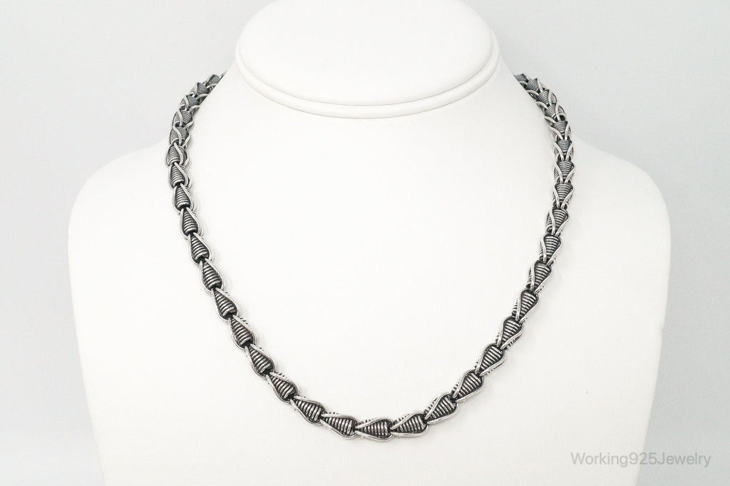 Designer BA Suarti Link Sterling Silver Chain Necklace