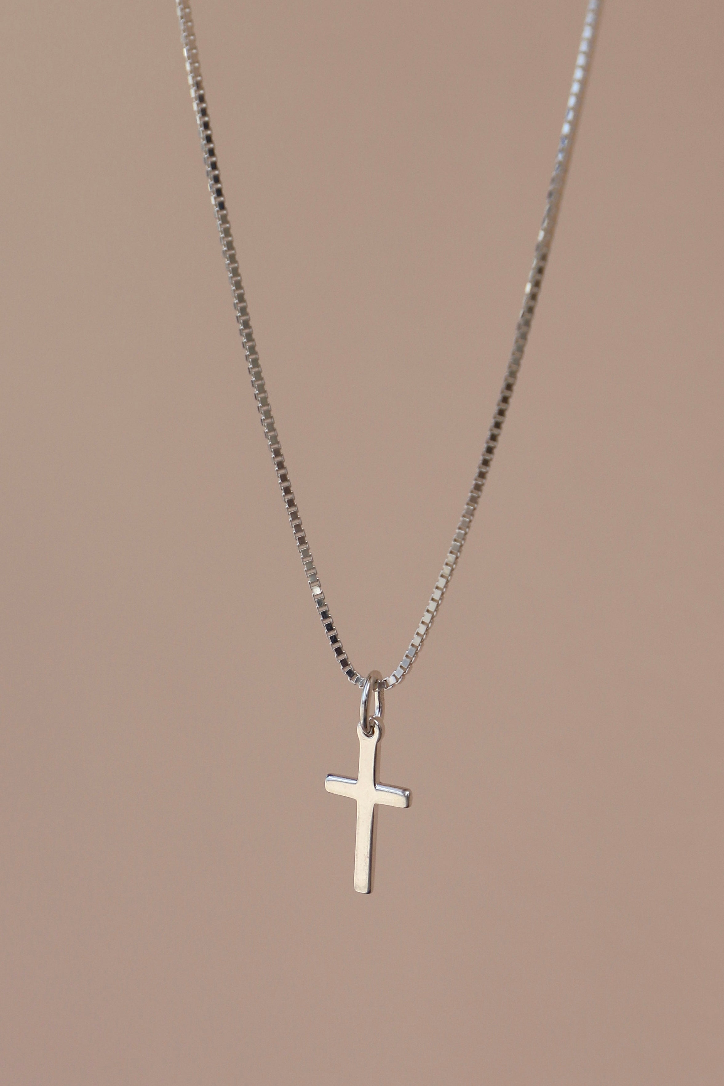 SILVER CROSS CHARM