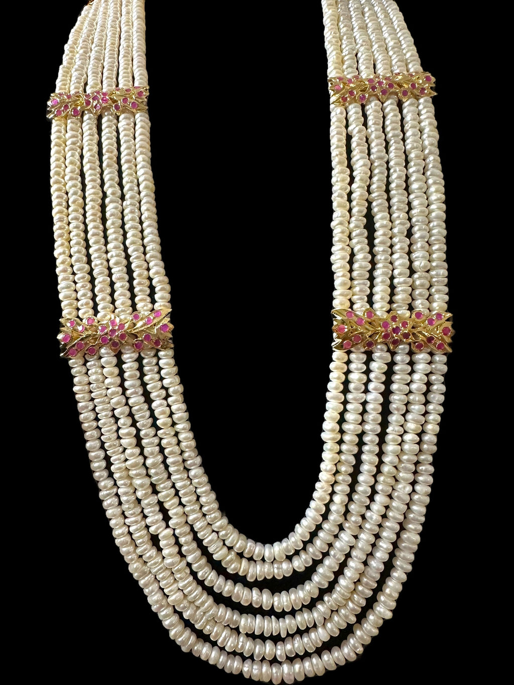 DLN120 Laura fresh water pearls necklace / Rani haar ( READY TO SHIP )