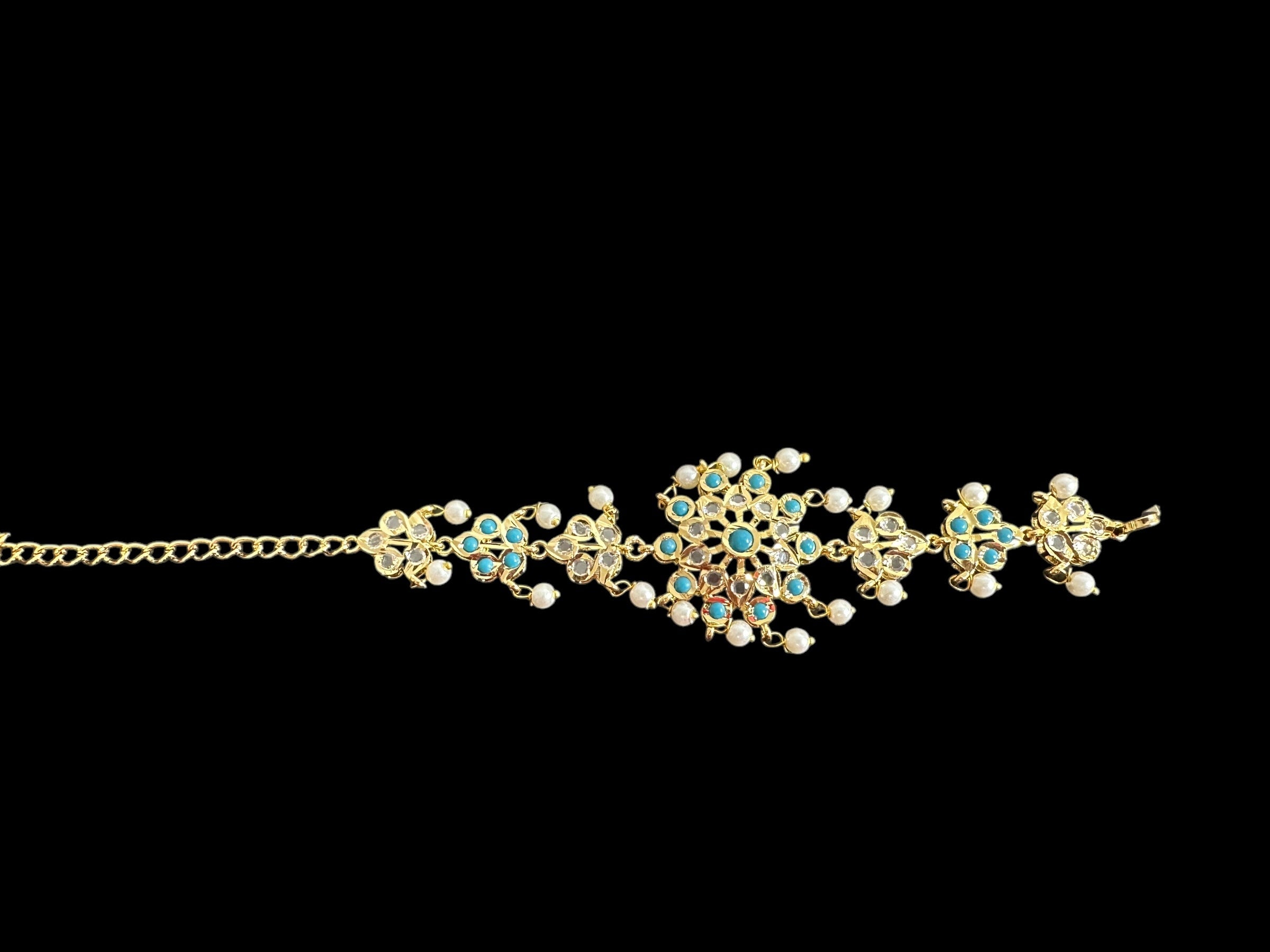 Amal hyderabadi bracelet in turquoise   ( SHIPS IN 4 WEEKS )