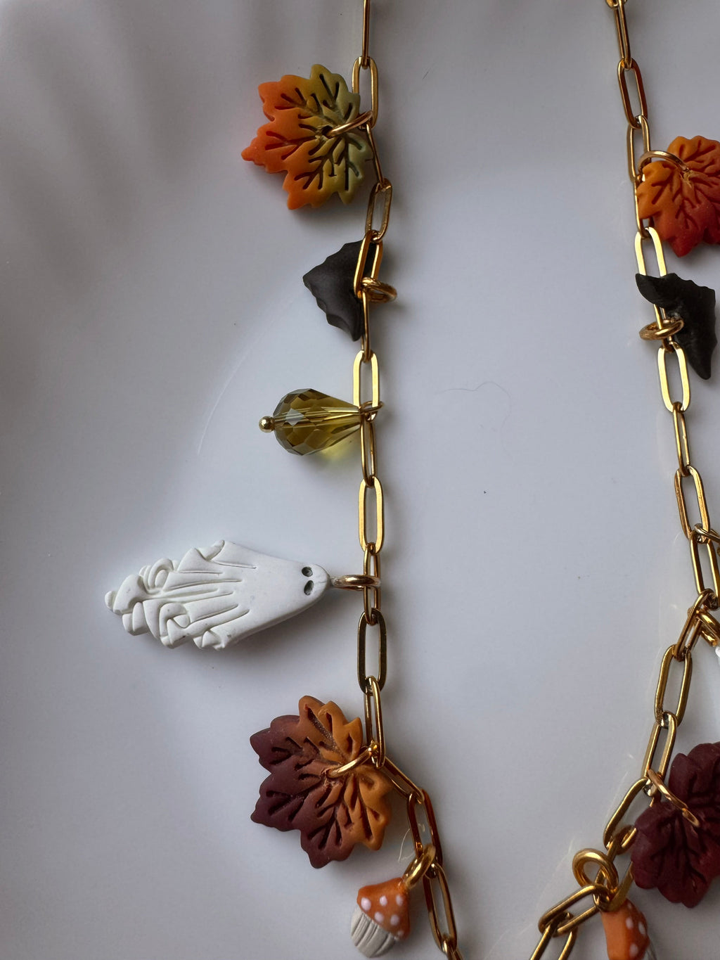 Autumn Paperclip Necklace
