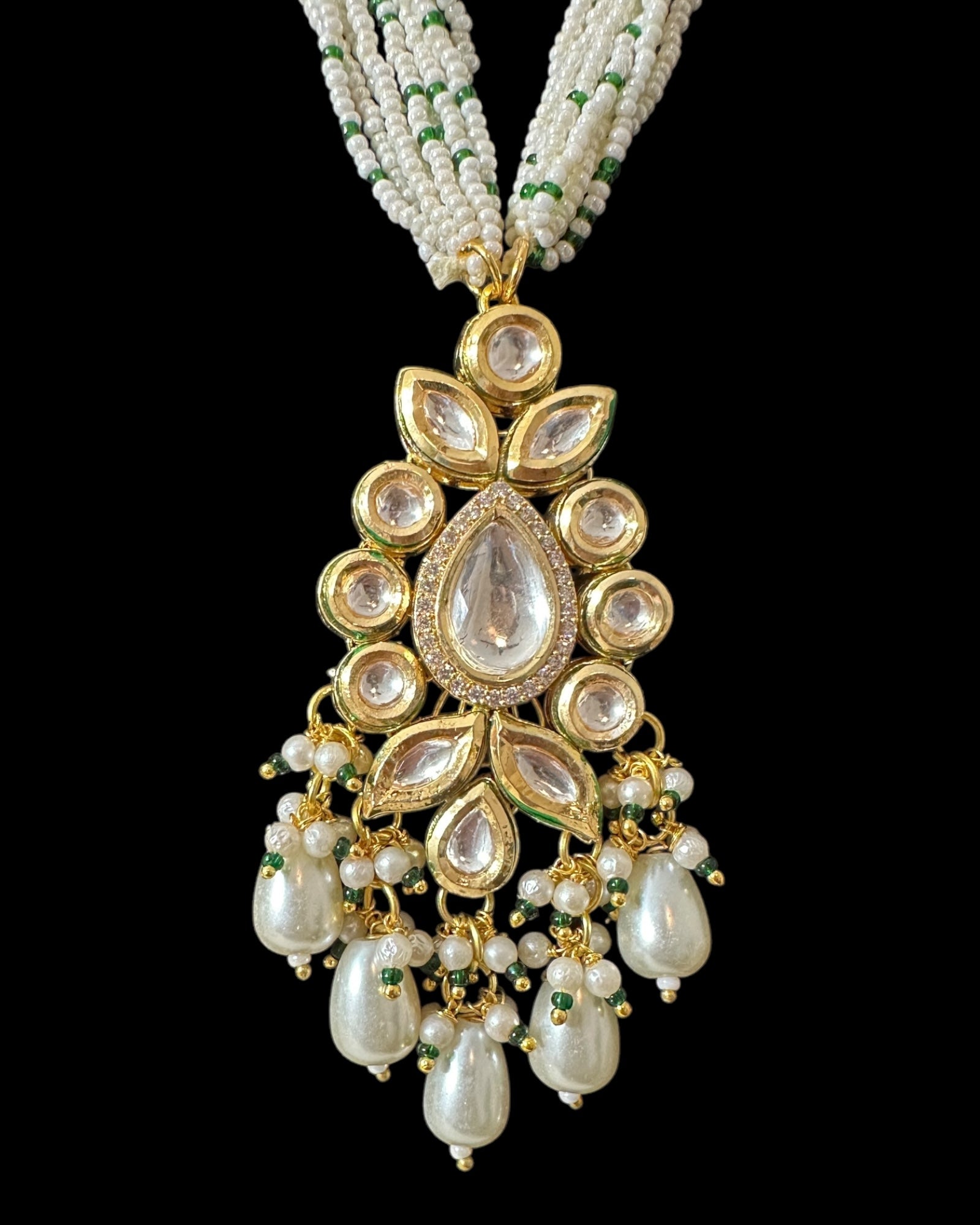 PS551 High quality kundan and pearl pendant set ( READY TO SHIP )