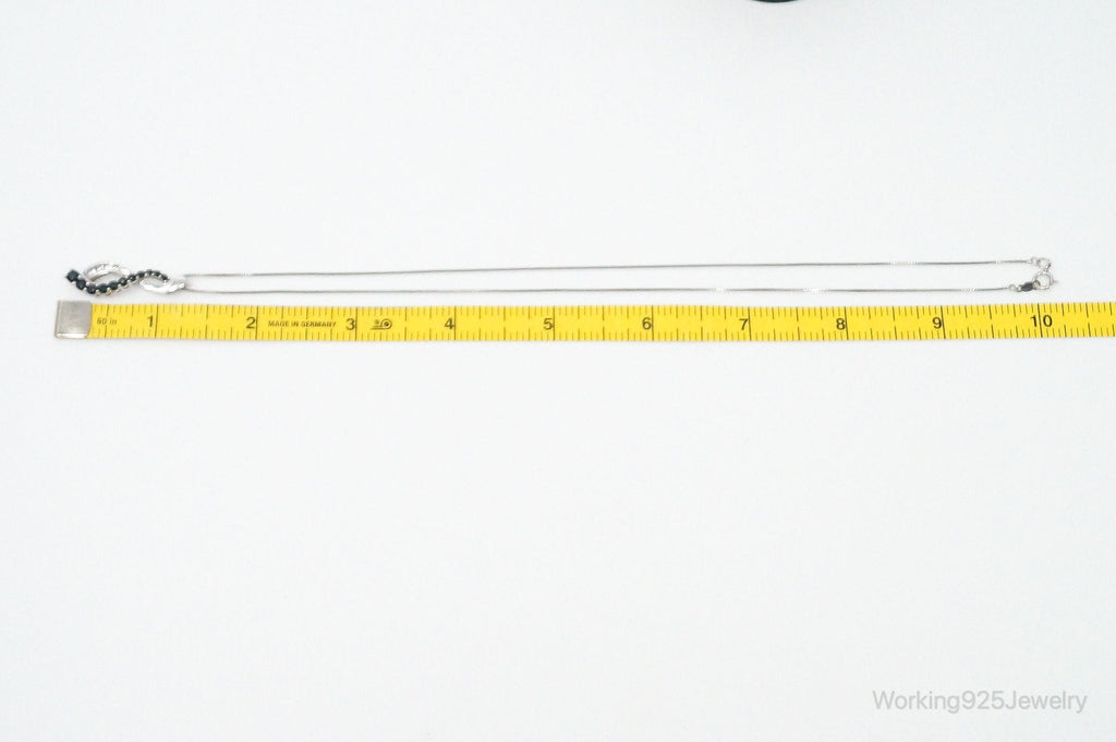 Designer Alwand Vahan Sapphire Cubic Zirconia Sterling Silver Necklace