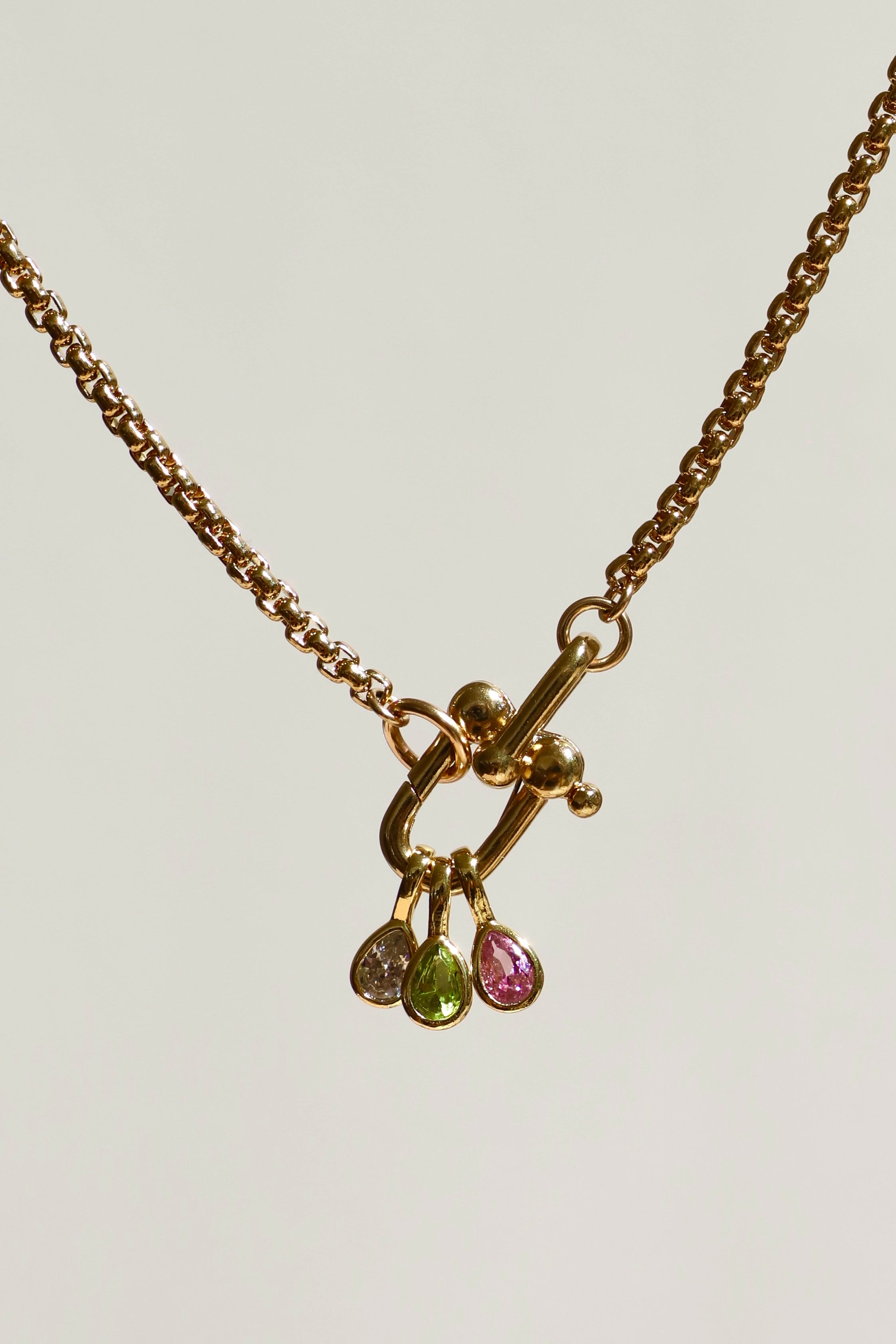 TEARDROP BEZEL BIRTHSTONE CHARM