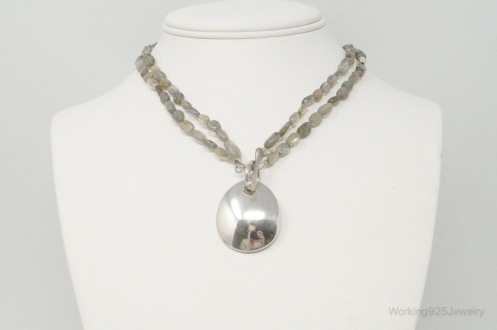 Designer RLM Studios Robert Lee Morris Labradorite Sterling Silver Necklace