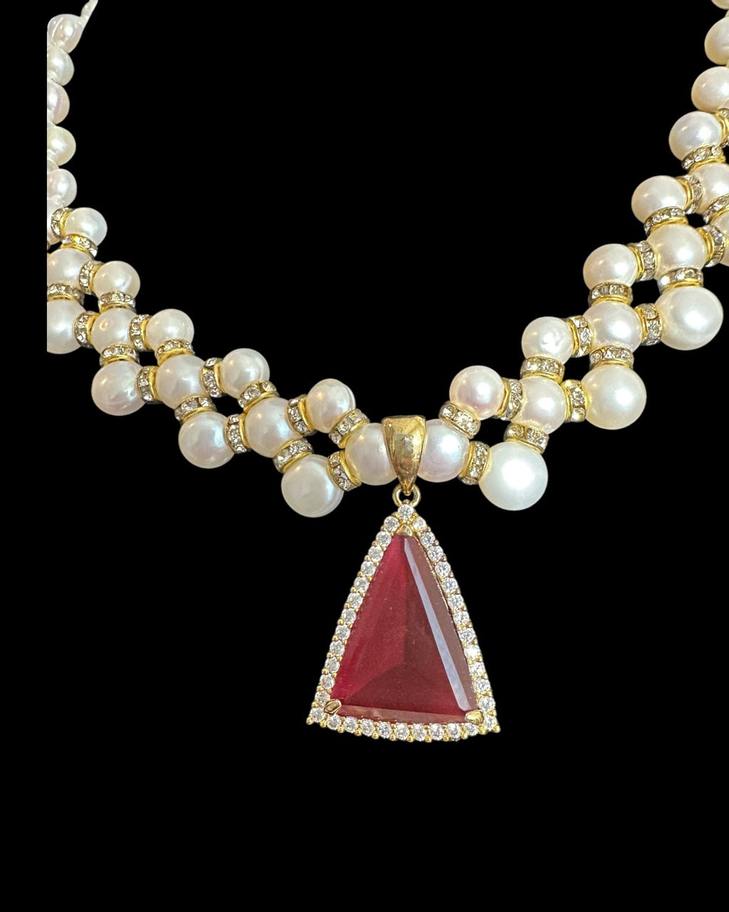 DNS183 Fresh water pearl necklace ( READY TO SHIP )