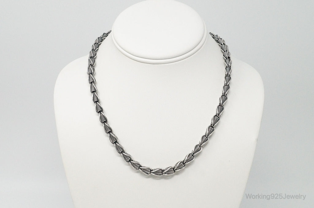 Designer BA Suarti Link Sterling Silver Chain Necklace