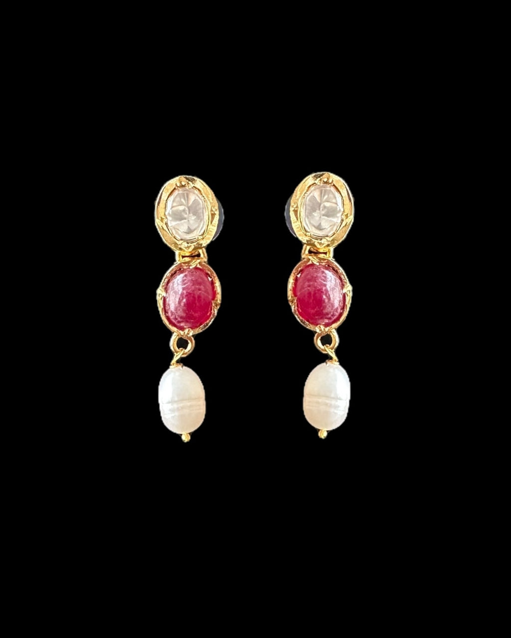 DNS205 Bhanu navratan necklace with earrings in real gemstones ( READY TO SHIP )