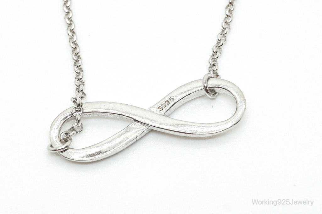 Vintage Infinity Symbol Sterling Silver Necklace