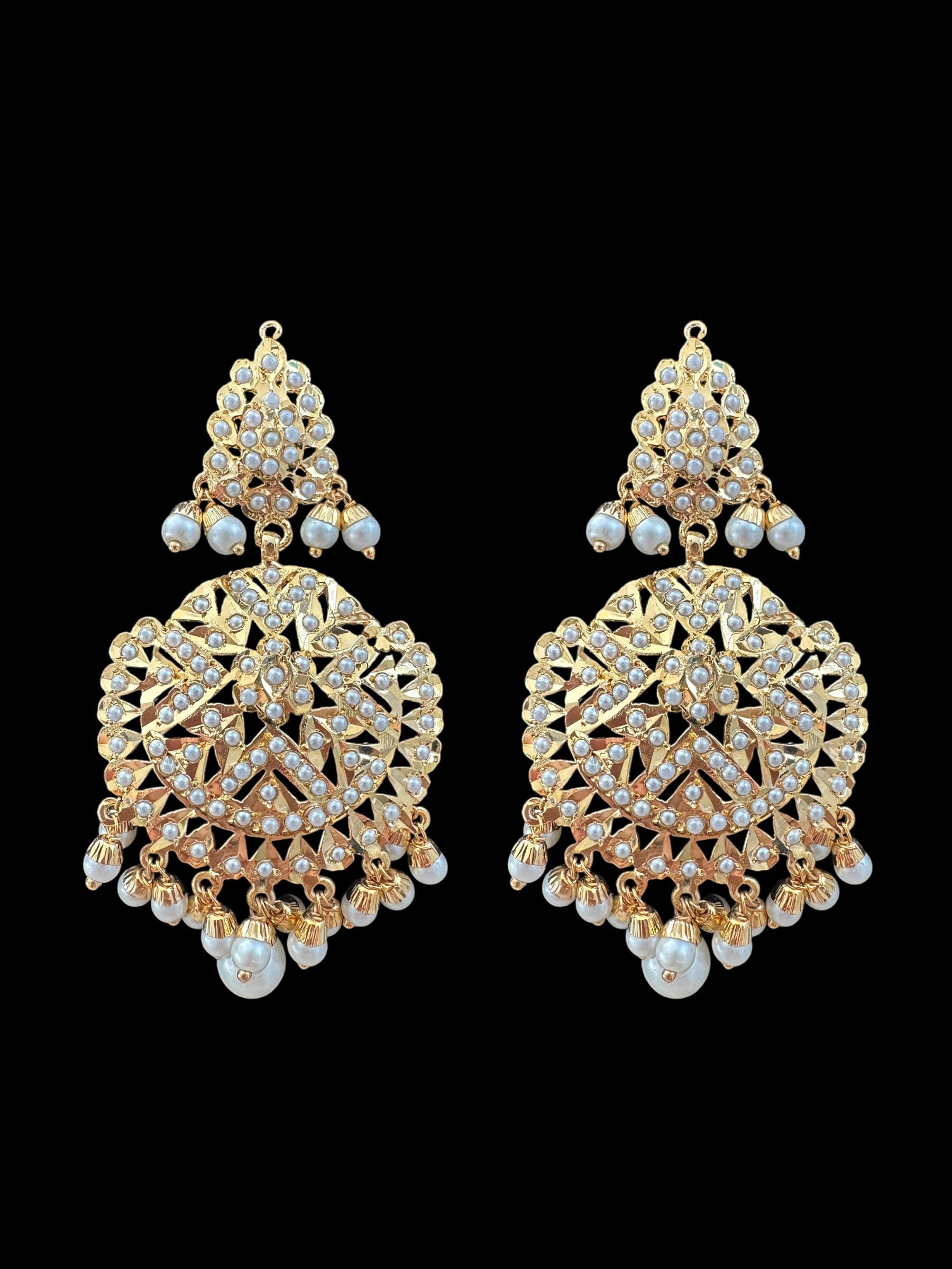 DLN85 Jia Punjabi rani haar in pearl  ( READY TO SHIP )