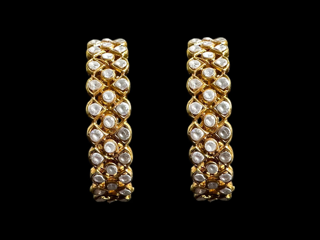 B304 Gold plated zircon bangles ( SHIPS IN 3 WEEKS )