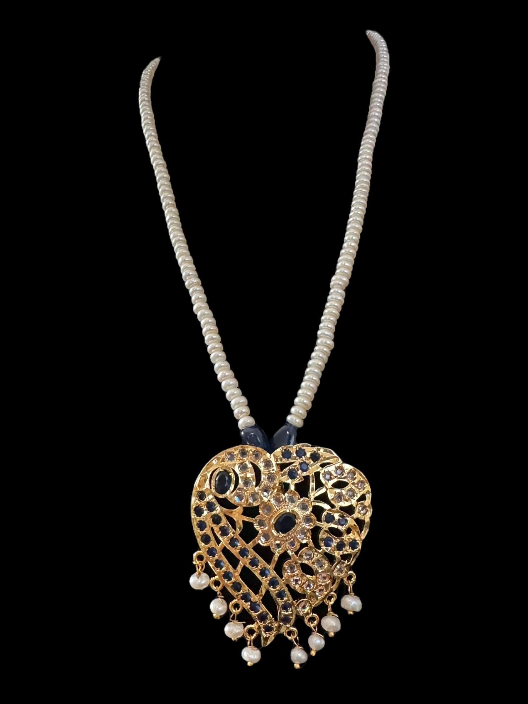 PS556 Akriti long pendant  with earrings ( READY TO SHIP )