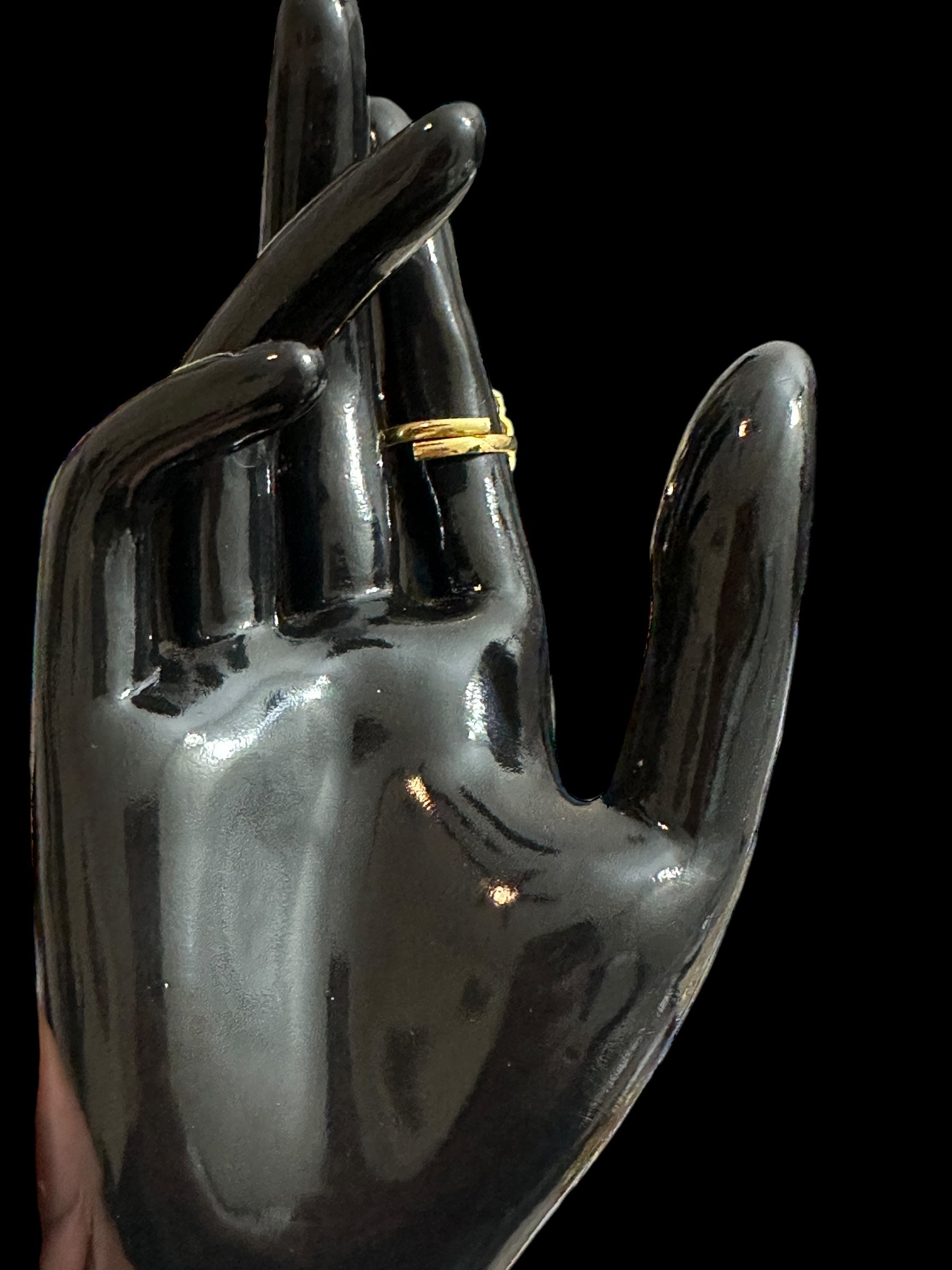 DJR88 Nia cz polki   ring - green ( READY TO SHIP)