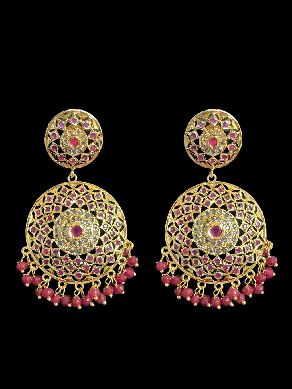 PS355  Ruby jadau pendant set ( READY TO SHIP )