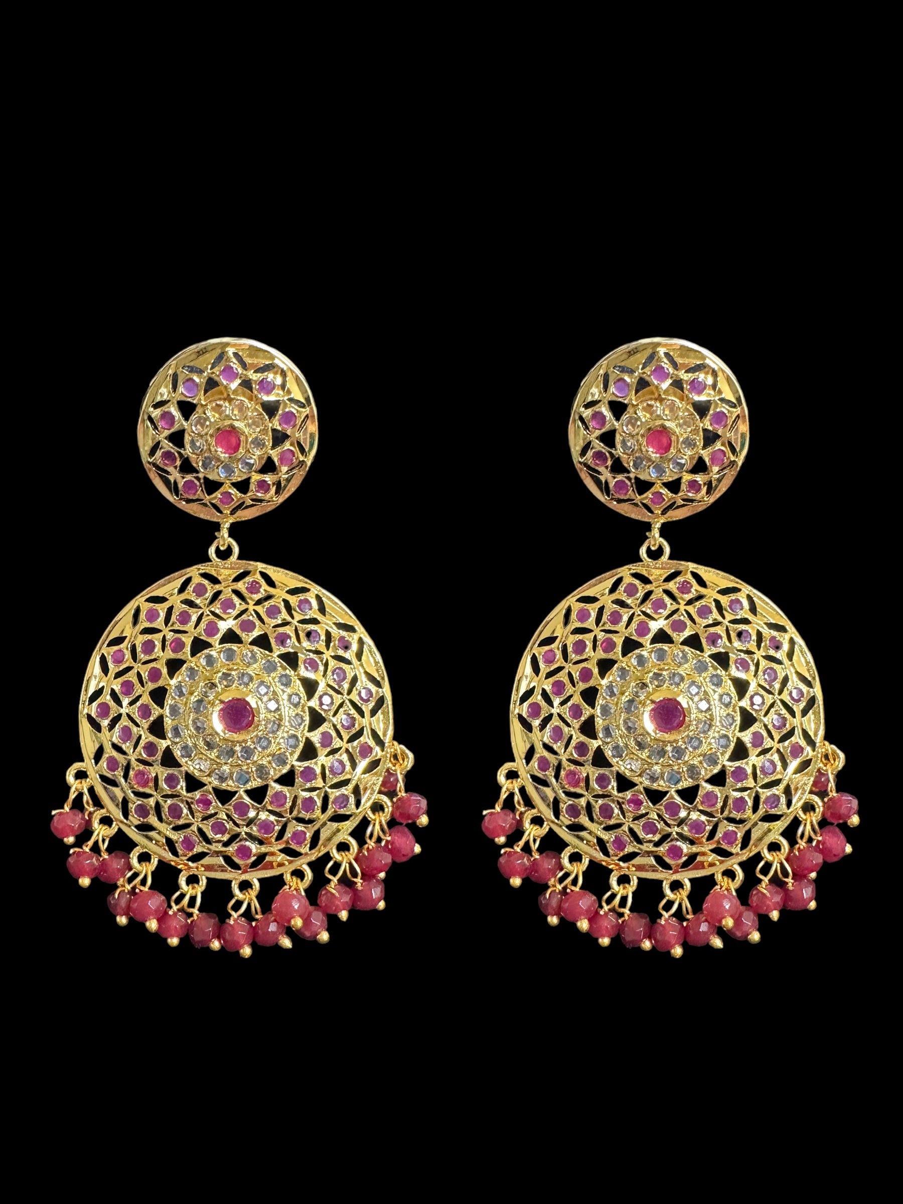 PS355  Ruby jadau pendant set ( READY TO SHIP )