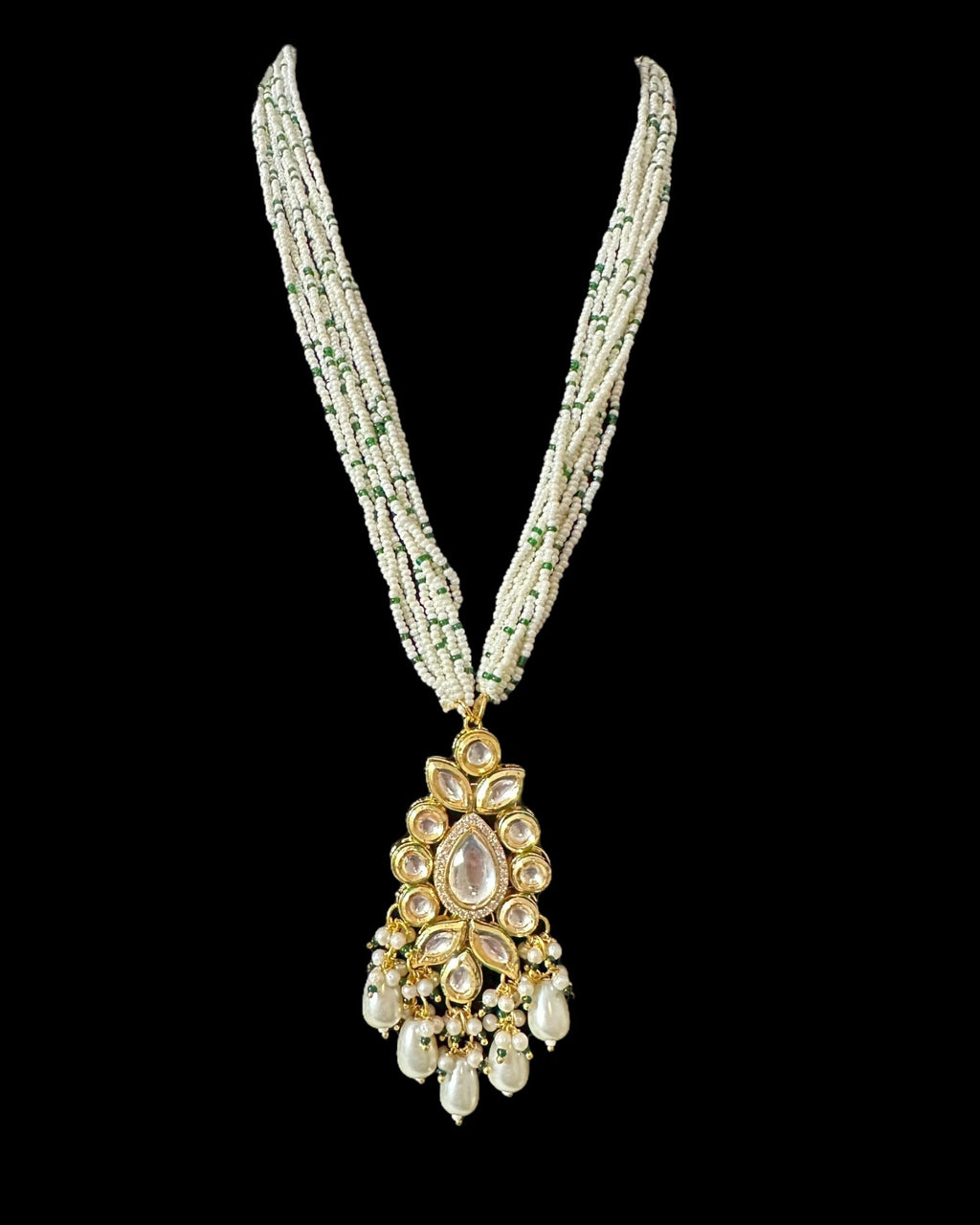 PS551 High quality kundan and pearl pendant set ( READY TO SHIP )