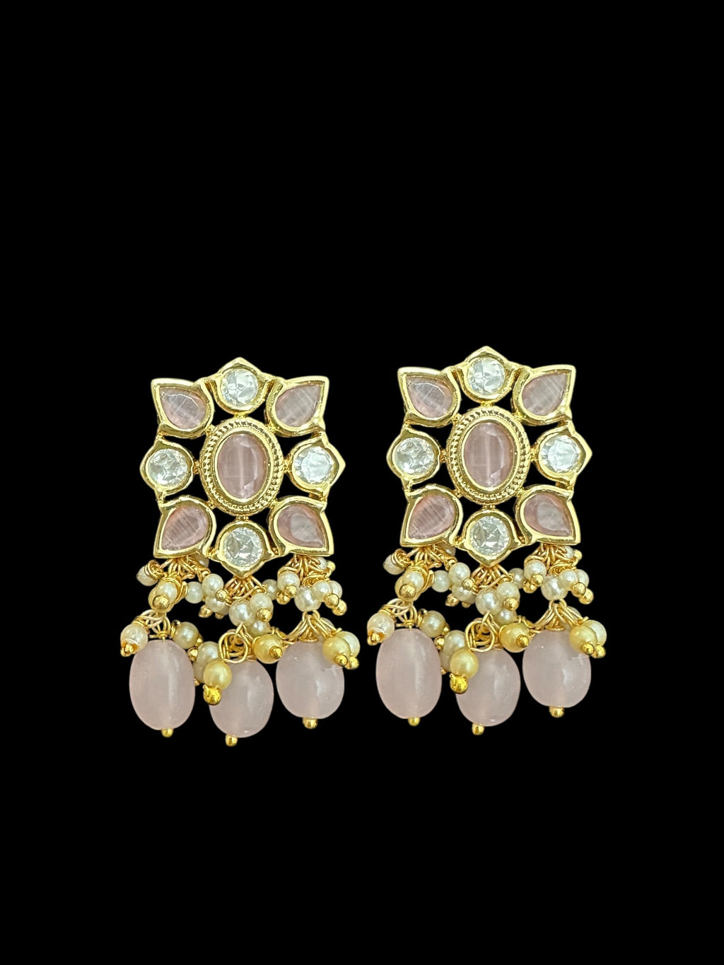 C312 Meera polki  choker - pink ( READY TO SHIP )