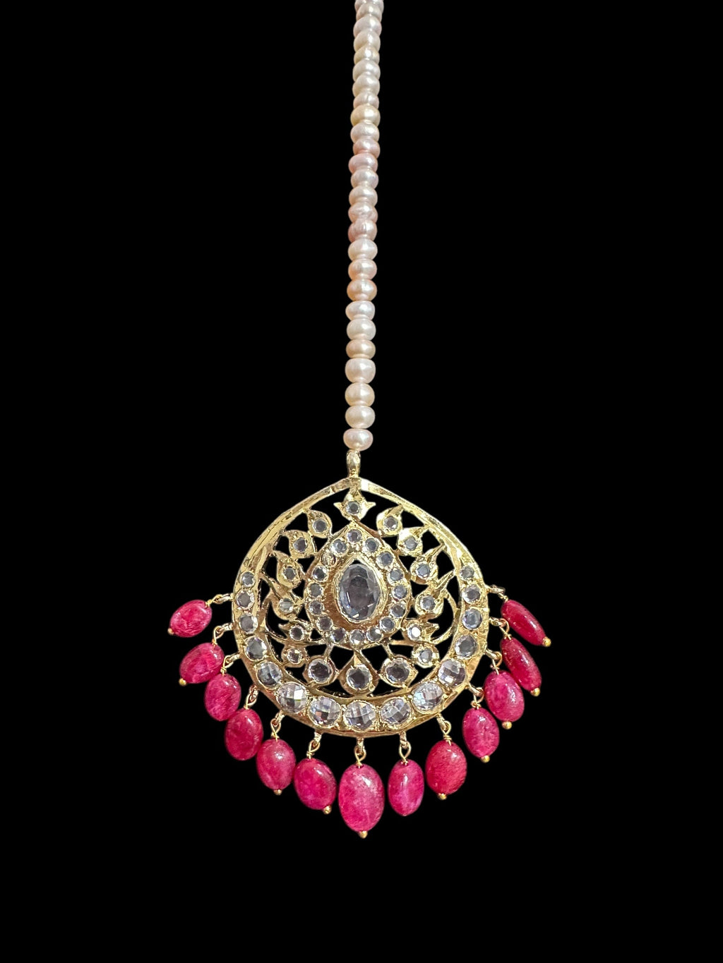 BR497 INSIA BRIDAL SET IN RUBY  ( READY TO SHIP  )