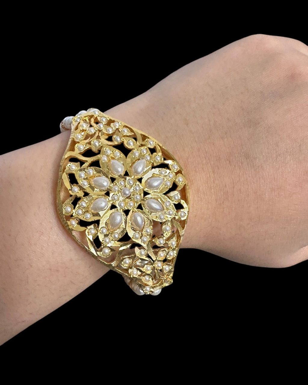 Jadau bracelet - pearls  ( READY TO SHIP )