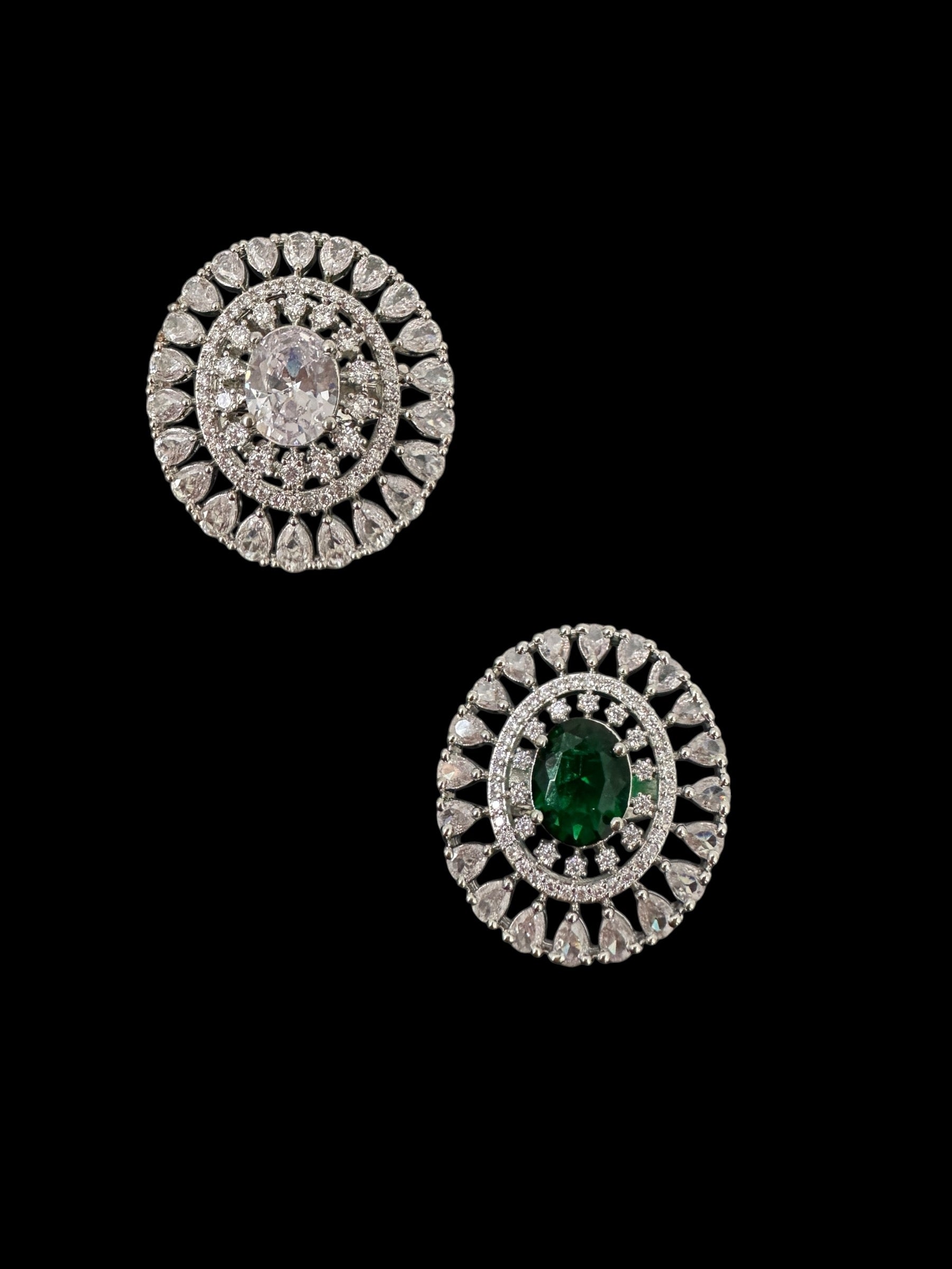 DJR141 Cz silver plated  ring ( READY TO SHIP)