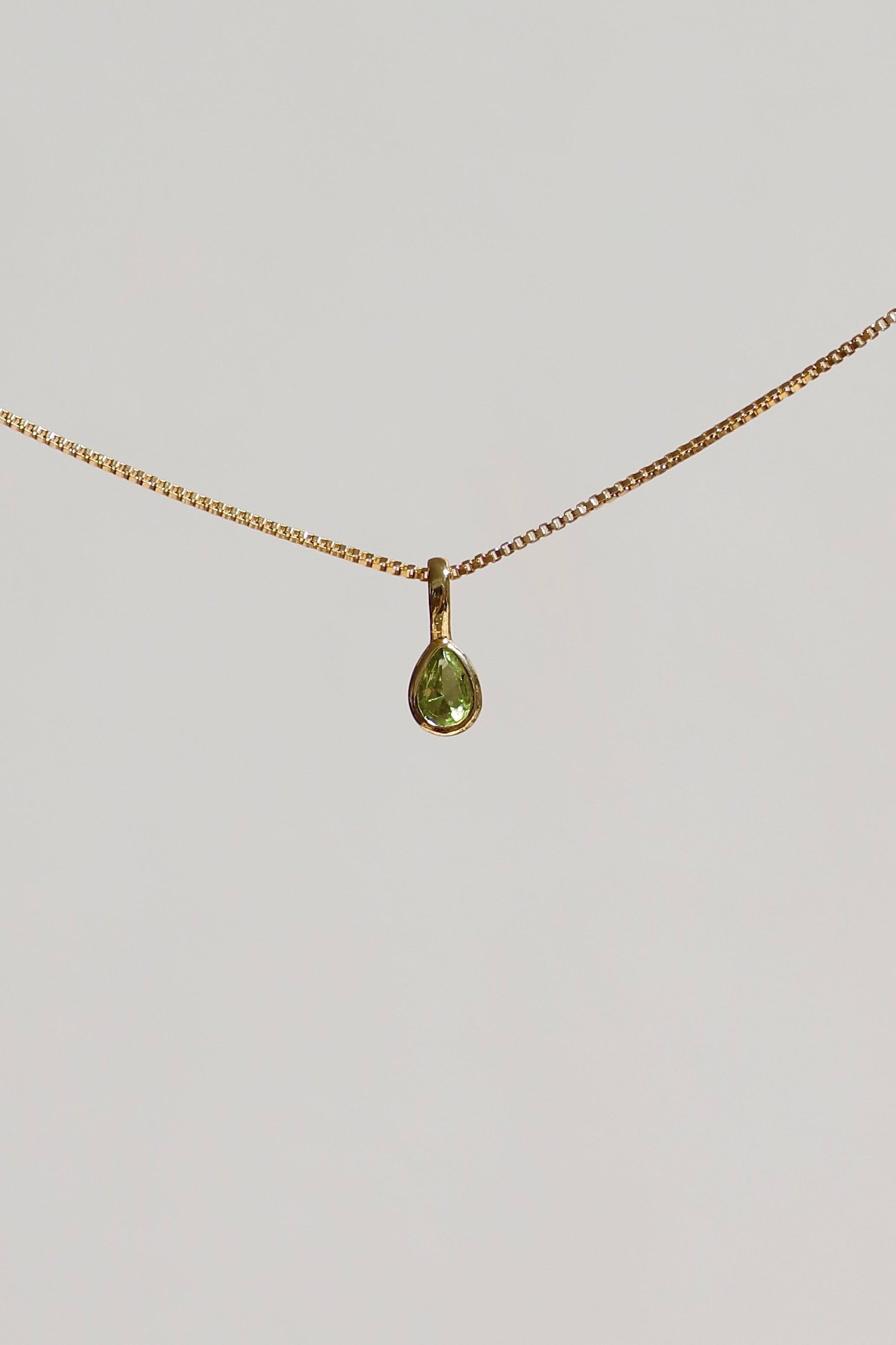 TEARDROP BEZEL BIRTHSTONE CHARM