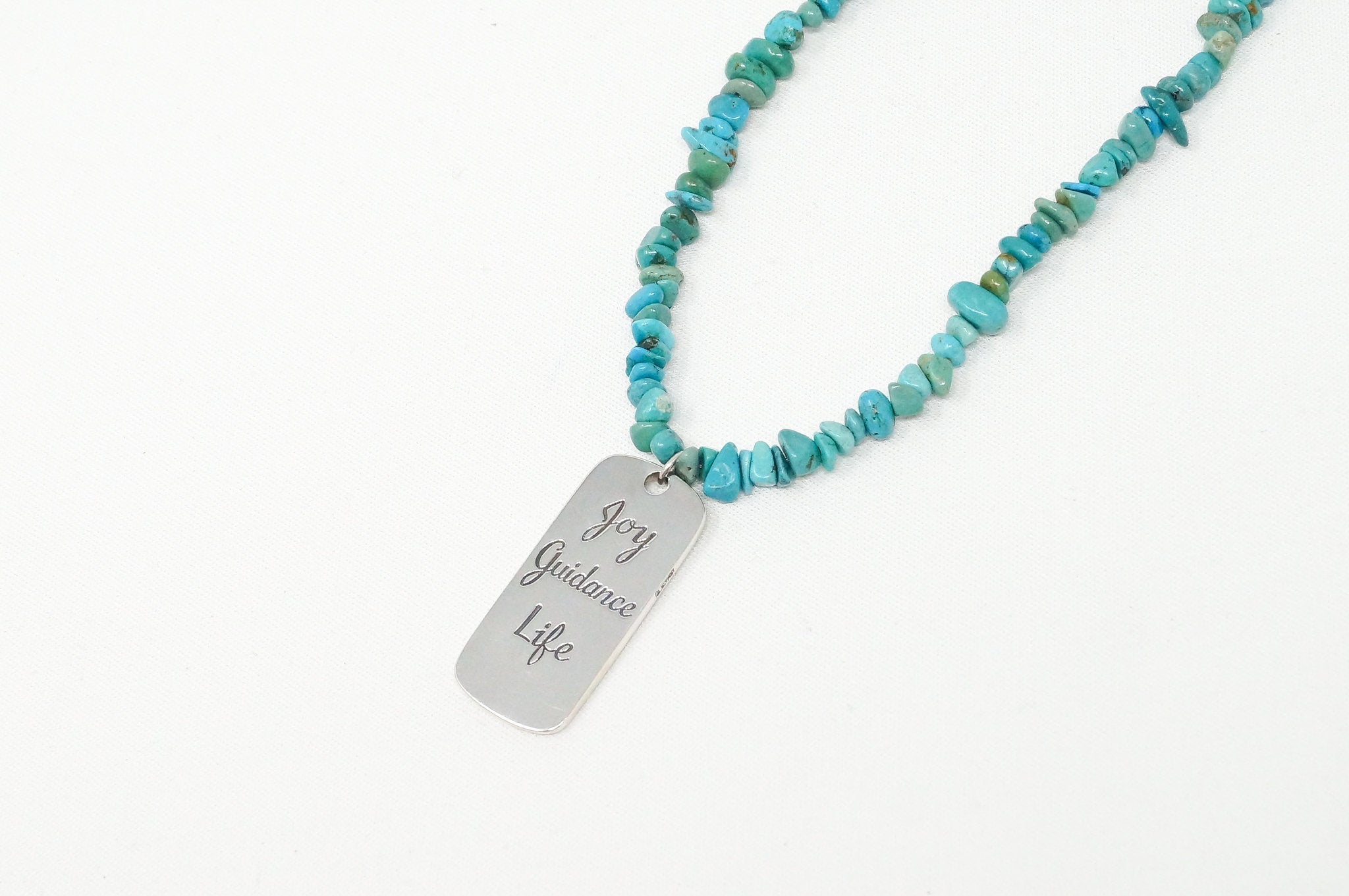 Vintage Designer Carolyn Pollack Relios Turquoise Bead Sterling Silver Necklace